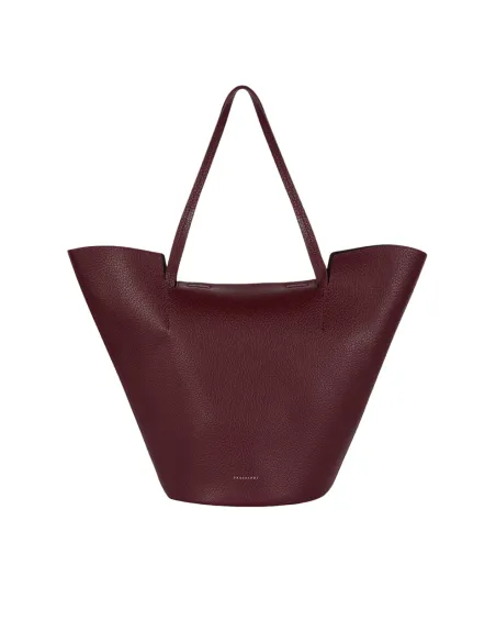 Trussardi Onyx Large shopping bag bordeaux