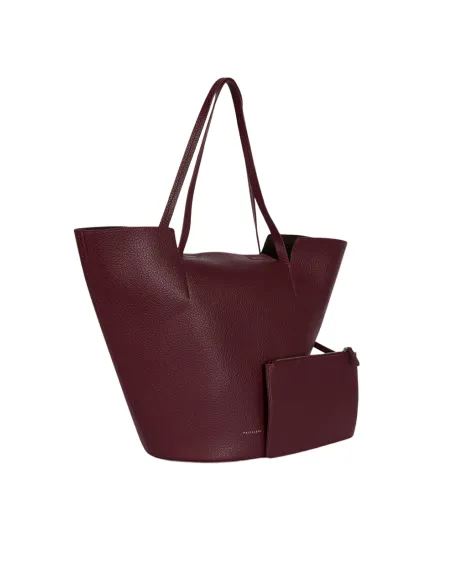 Trussardi Onyx Large shopping bag bordeaux