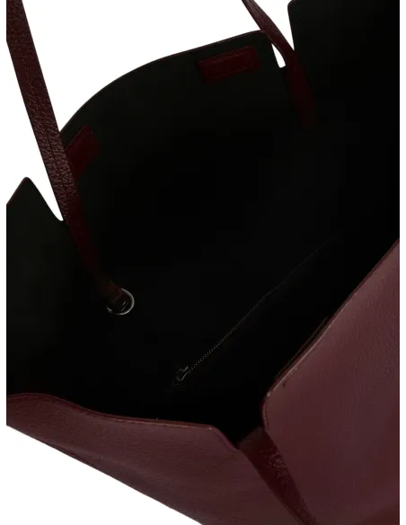 Trussardi Onyx Große Einkaufstasche bordeaux