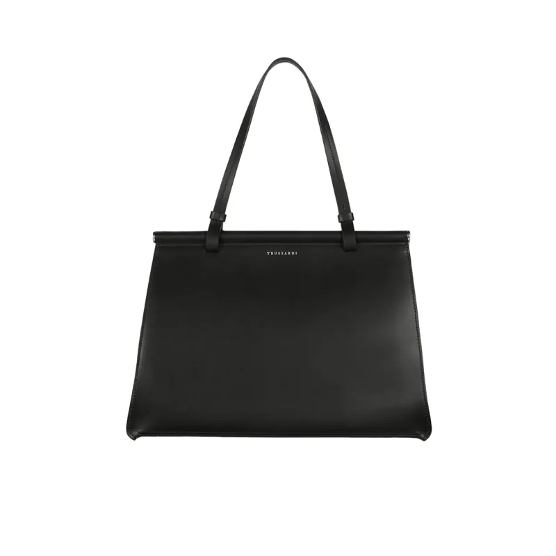 Shopping in pelle Trussardi nera