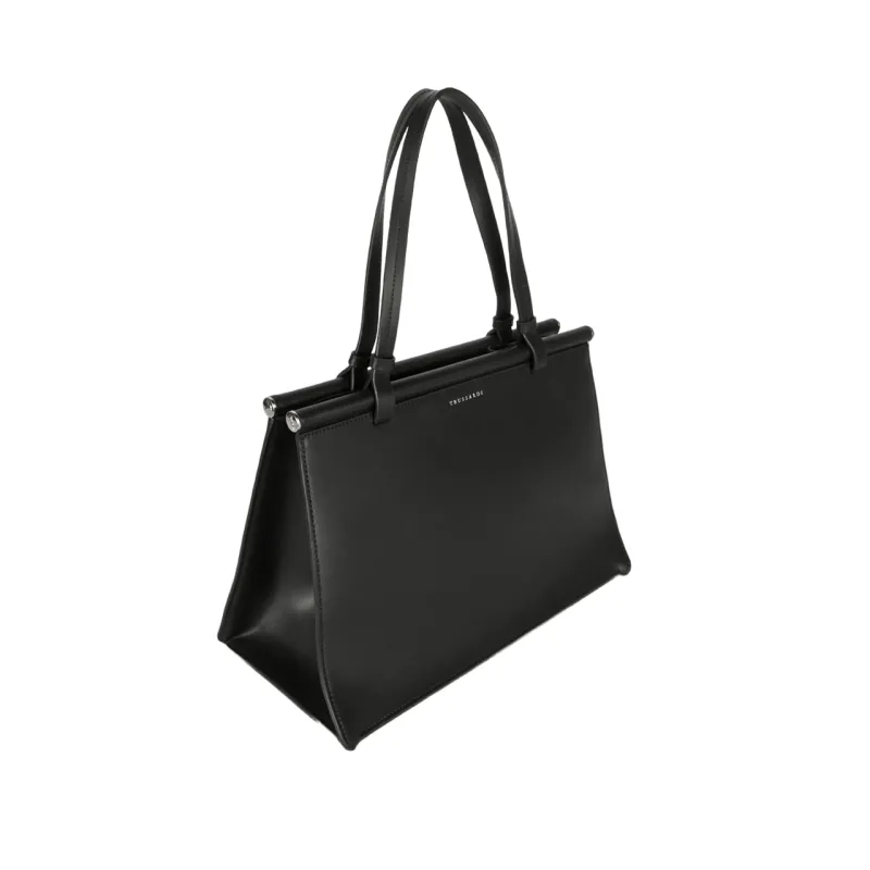 Trussardi Leder Einkaufstasche schwarz 2