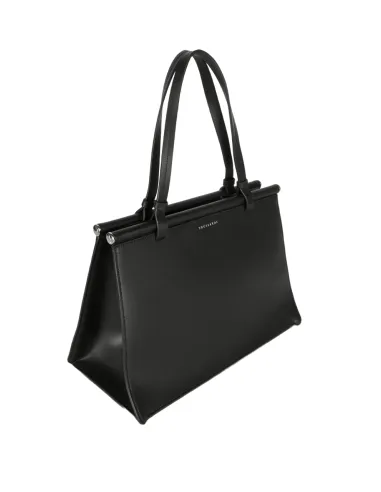 Trussardi Leder Einkaufstasche schwarz