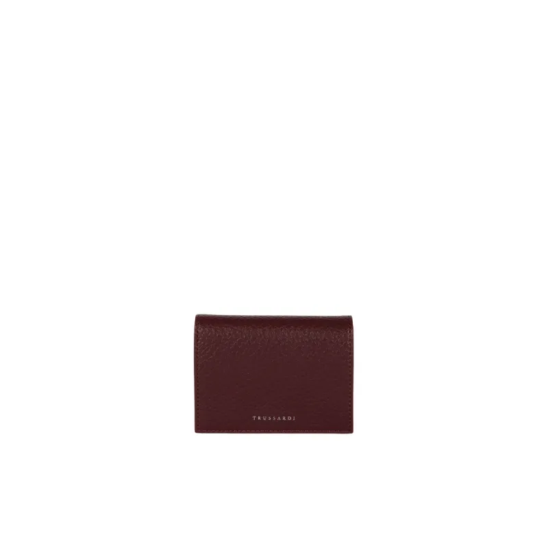Portafogli donna Piccolo Trussardi Onyx bordeaux