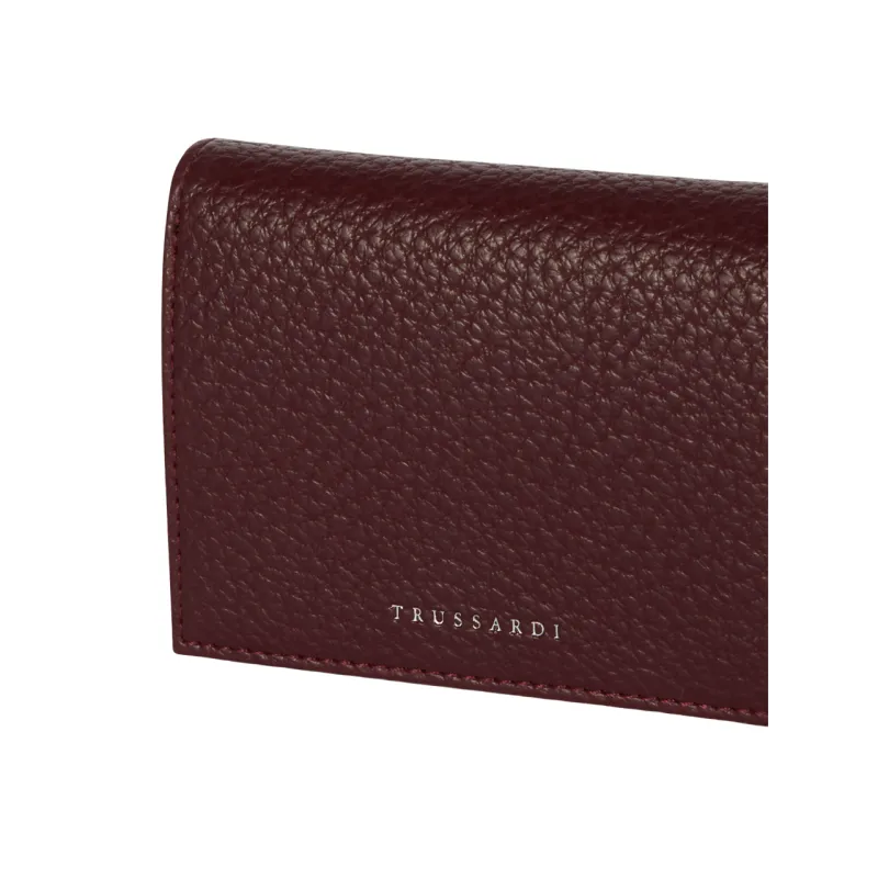 Portafogli donna Piccolo Trussardi Onyx bordeaux 2