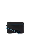 Piquadro Blue Square Revamp Leather pochette black