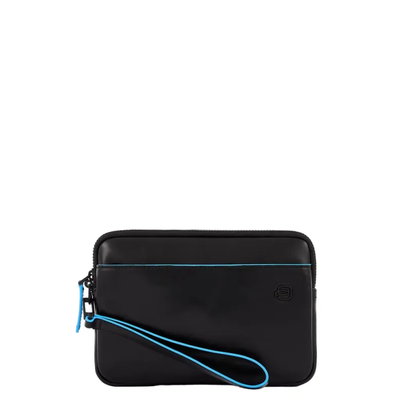 Piquadro Blue Square Revamp Pochette Tasche aus leder...