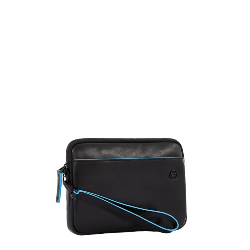 Piquadro Blue Square Revamp Pochette Tasche aus leder... 2