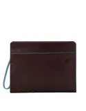 Piquadro Blue Square Revamp Leather iPad® clutch bag brown