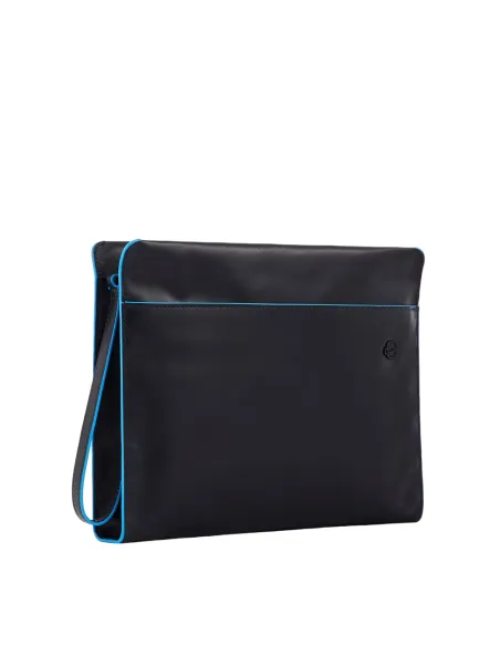 Piquadro Blue Square Revamp Leather iPad® clutch bag blue