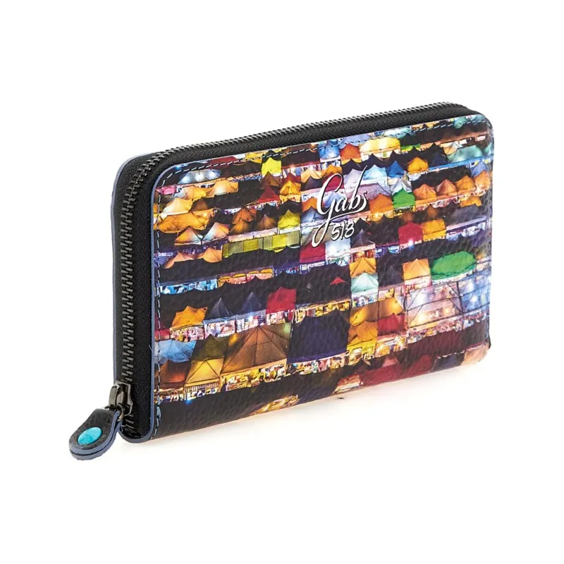 Gabs Damen-Geldbörsen mit Reißverschluss Bangkok Markt 2