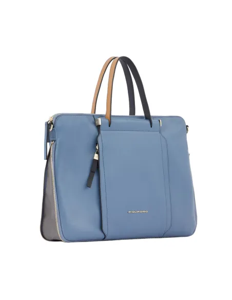 Cartella donna espandibile Piquadro Circle nera