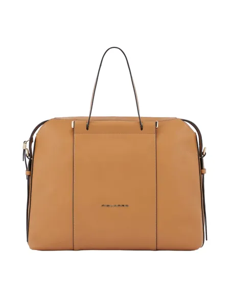 Piquadro Circle Laptop and iPad® portfolio briefcase Light brown