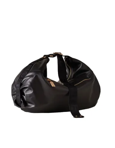 Borbonese Cloudette hobo large black