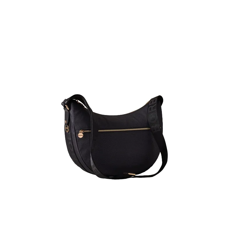 Borbonese Luna Middle dark black 2