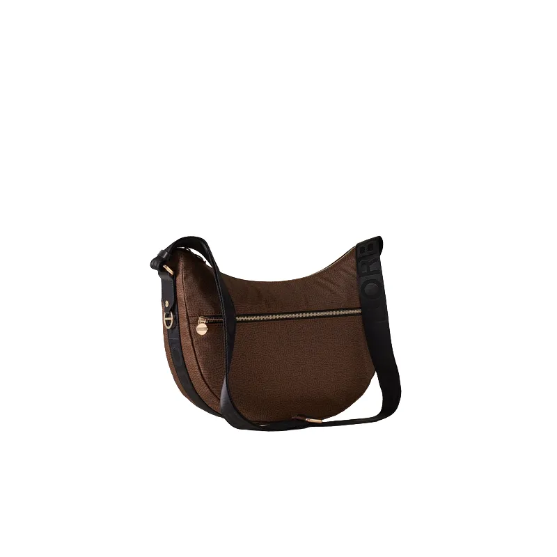 Borbonese Luna Middle chestnut-black 2