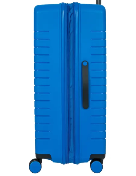 Brics Ulisse Large hard expandable suitcase electric blue
