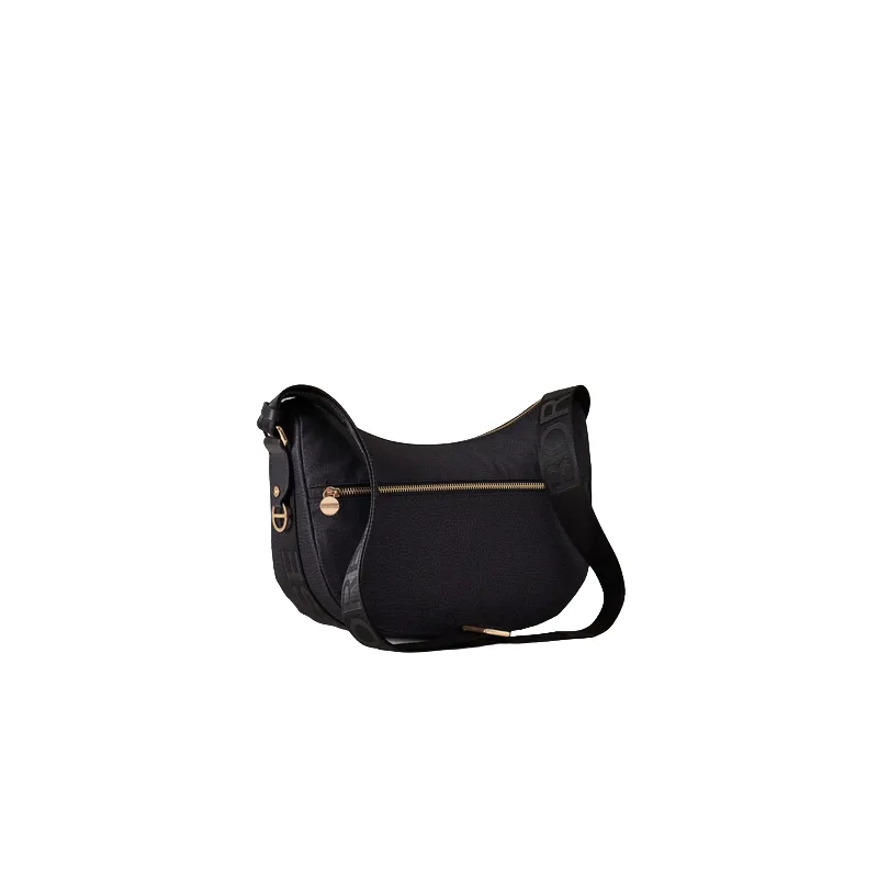 Mezza luna piccola Borbonese dark black 2