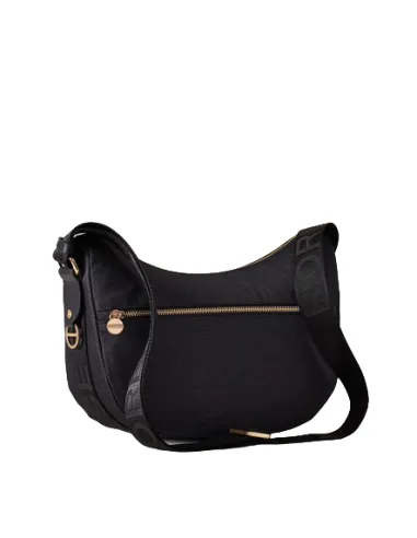 Borbonese luna bag small, dark black