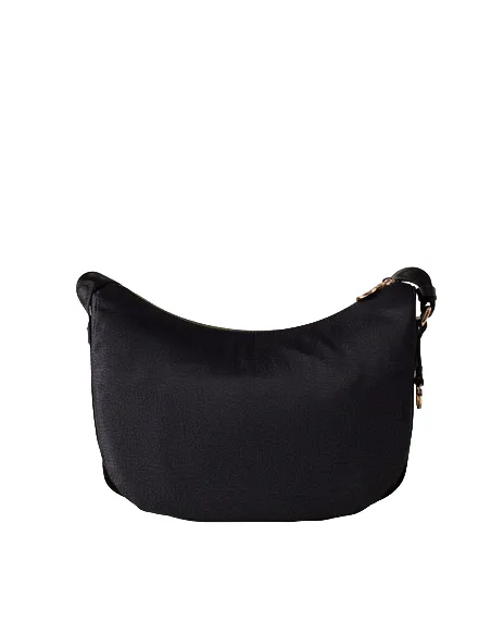 Borbonese luna bag small, dark black