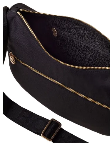 Borbonese luna bag small, dark black