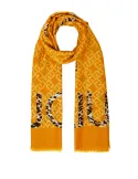 Liu Jo scarf yellow with animalier logo