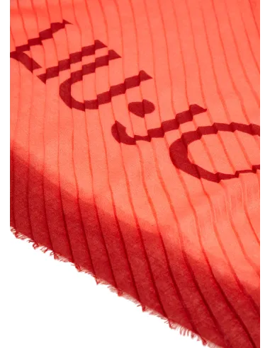 Stola Liu Jo degradè con logo rossa