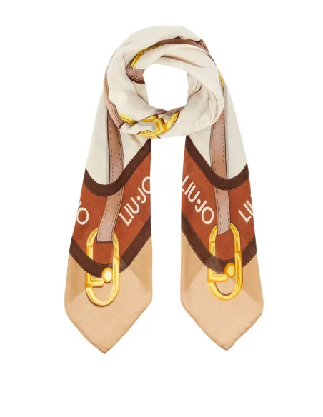 Liu Jo scarf with print cappuccino