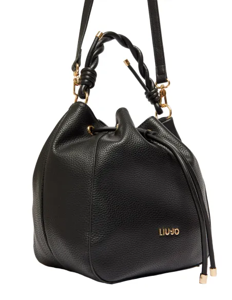 Liu Jo Bucket bag with braided handle black