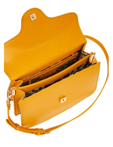 Borsa un manico con pattina Liu Jo gialla