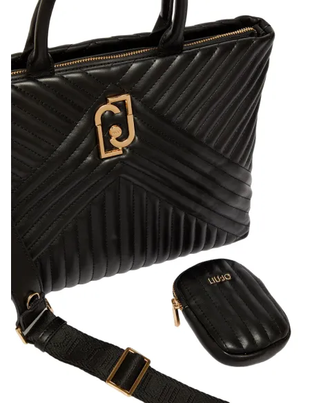 Liu Jo quilted handbag black