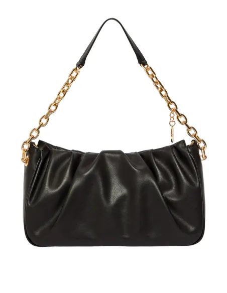 Borsa a spalla con tracolla in catena con charms Liu Jo nera