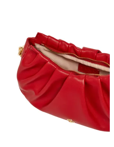 Borsa Liu Jo con motivo a pieghe rossa