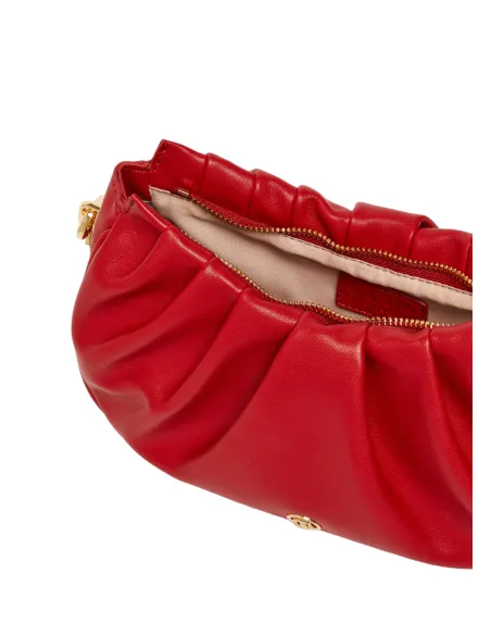 Borsa Liu Jo con motivo a pieghe rossa