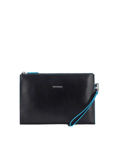 Piquadro Blue Square Schlanke iPad®mini-Clutch-Tasche schwarz