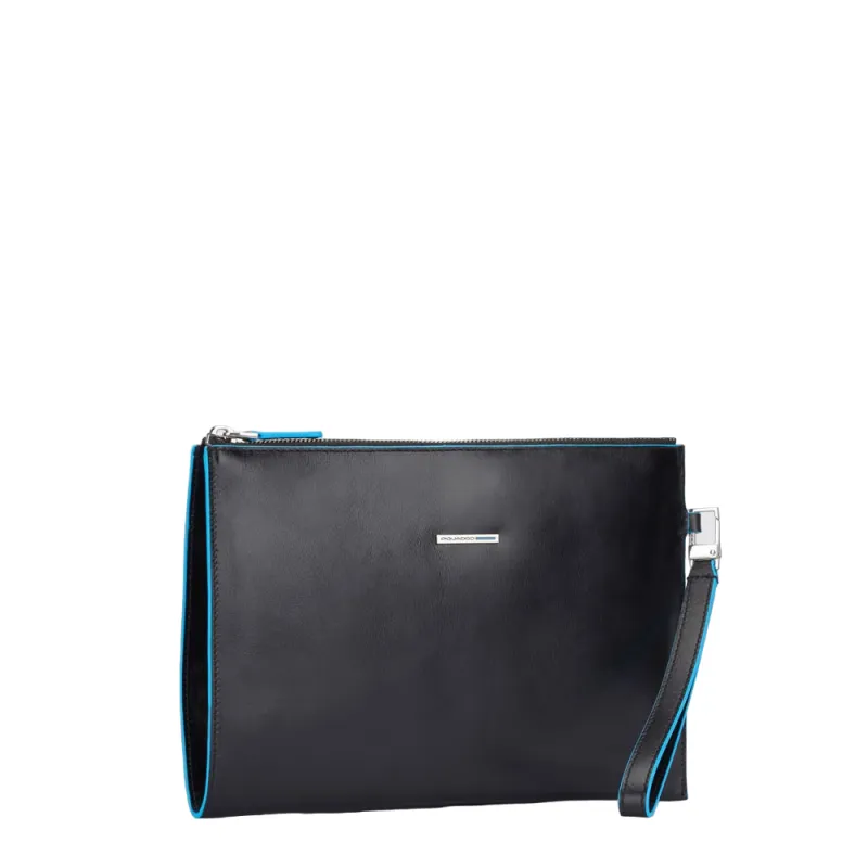 Piquadro Blue Square Slim iPad®mini clutch bag black 2