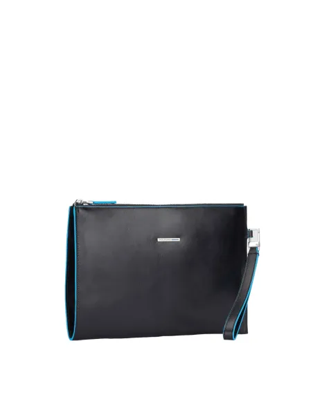 Piquadro Blue Square Slim iPad®mini clutch bag black
