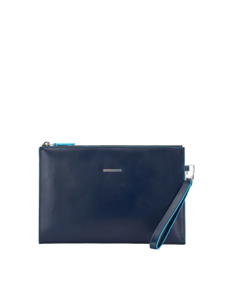 Piquadro Blue Square Slim iPad®mini clutch bag blue