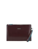Piquadro Blue Square Slim iPad®mini clutch bag brown