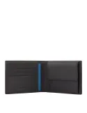 Men's wallet with coin pocket Urban black-grey