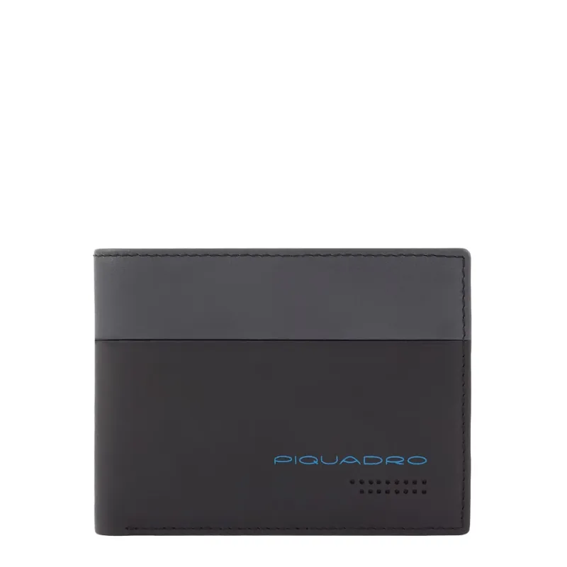 Portafogli Piquadro Urban con portamonete nero-grigio 2