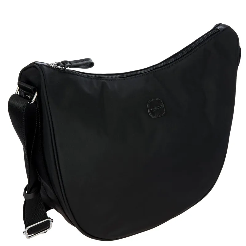 Brics shoulder bag with zip closure black-black 2