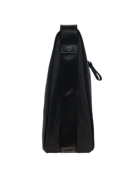 Brics Umhängetasche aus Stoff und Leder schwarz-schwarz