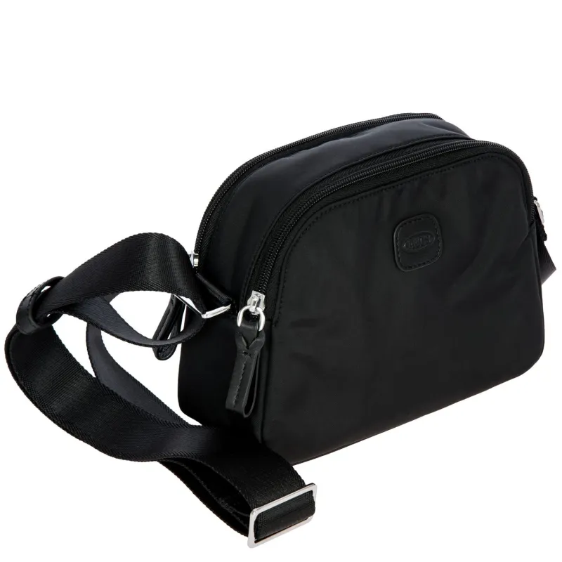 Borsa a tracolla a due scomparti Brics X-Collection nera 2