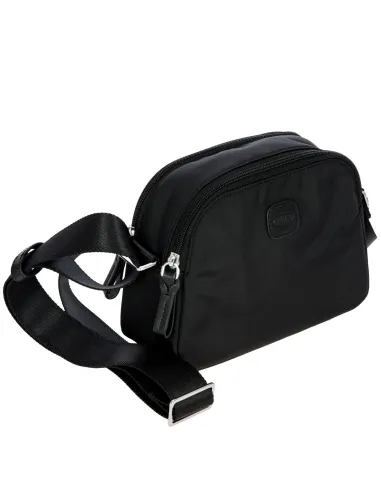 Brics Recycled nylon shoulder bag black