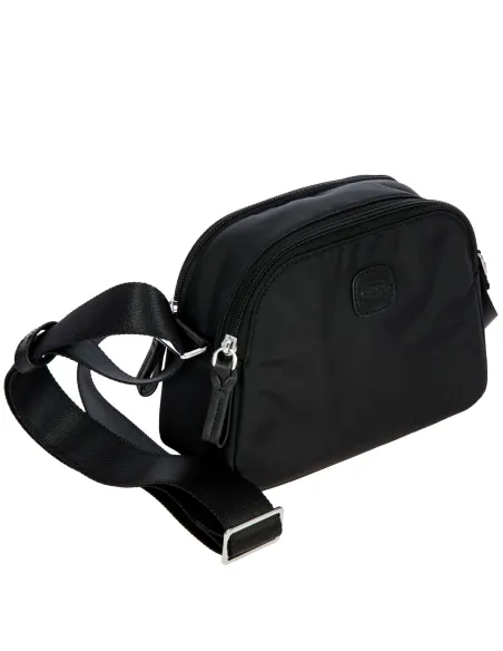 Brics Recycled nylon shoulder bag black