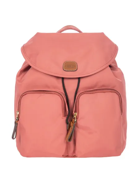 Zaino donna Brics in tessuto e pelle rosa antico