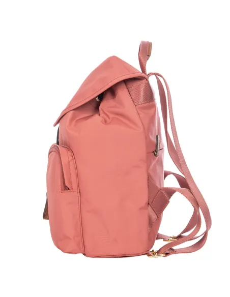 Zaino donna Brics in tessuto e pelle rosa antico