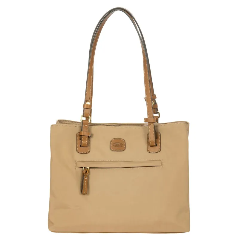 Brics Fabric and Leather Three-Compartment Medium...