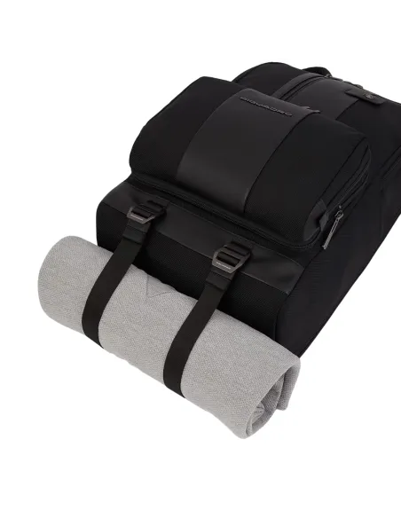 Piquadro Computerrucksack mit abnehmbarer Multifunktionstasche schwarz