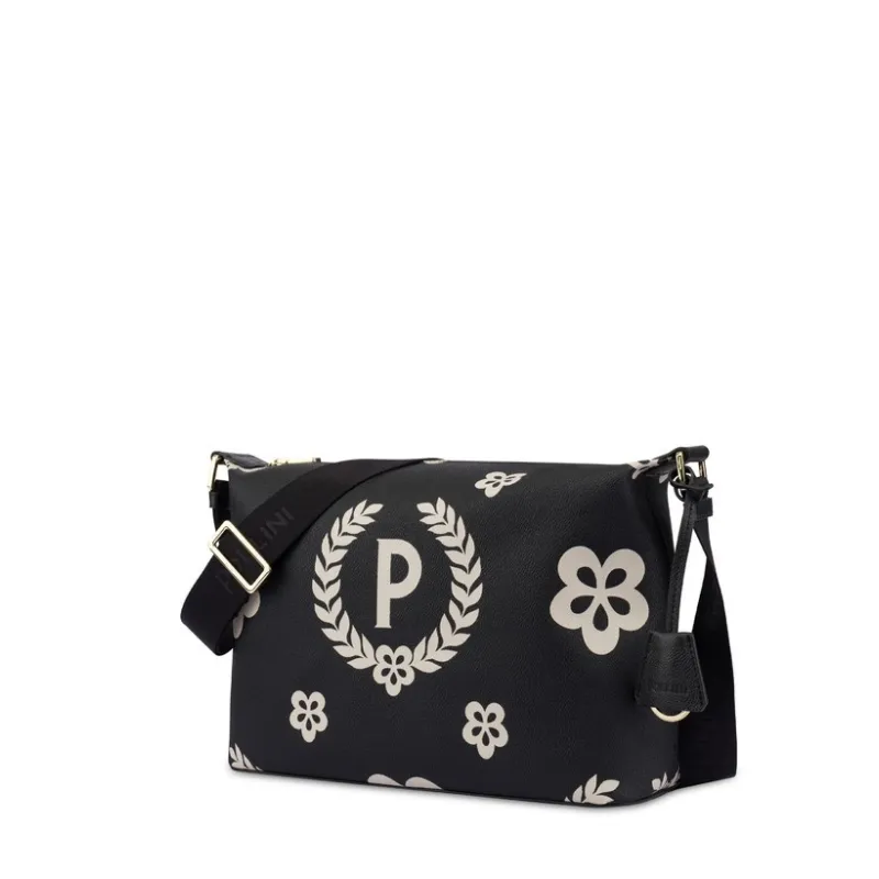 Pollini printed shoulder bag black 2
